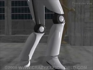 3d animación: robot cautivo
