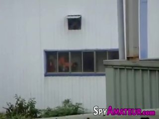 Voyeur spionage een koppel hebben seks film op spyamateur.com