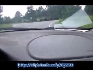 Wife Give Husband A Handjob While Driving Making Cum Everywhere In Car